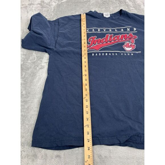 Vintage 2004 Cleveland Indians MLB Short Sleeve T Shirt Men's Size 2XL XXL Blue - Picture 12 of 13